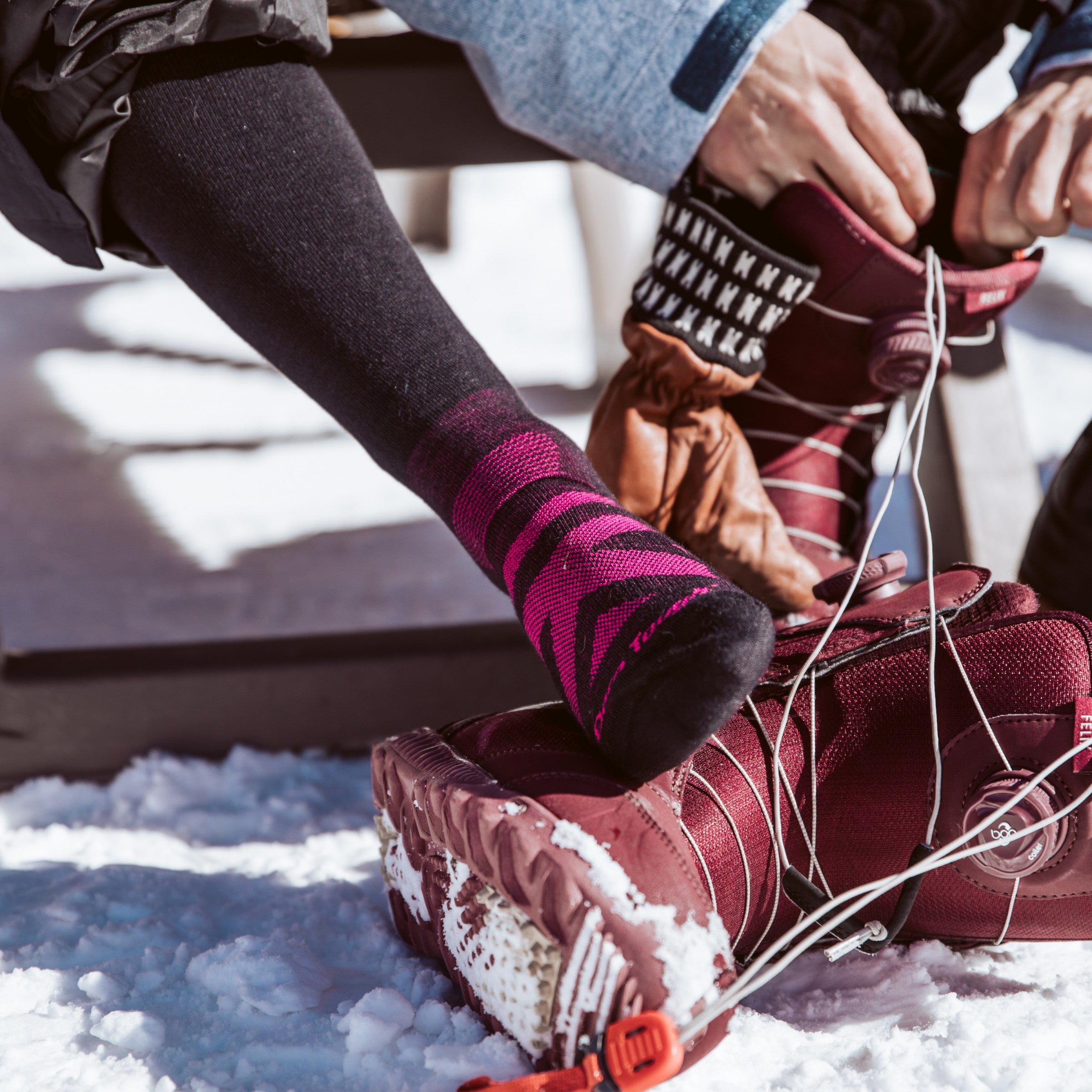 Women's RFL Over-the-Calf Ultra-Lightweight Ski & Snowboard Socks - Image 4