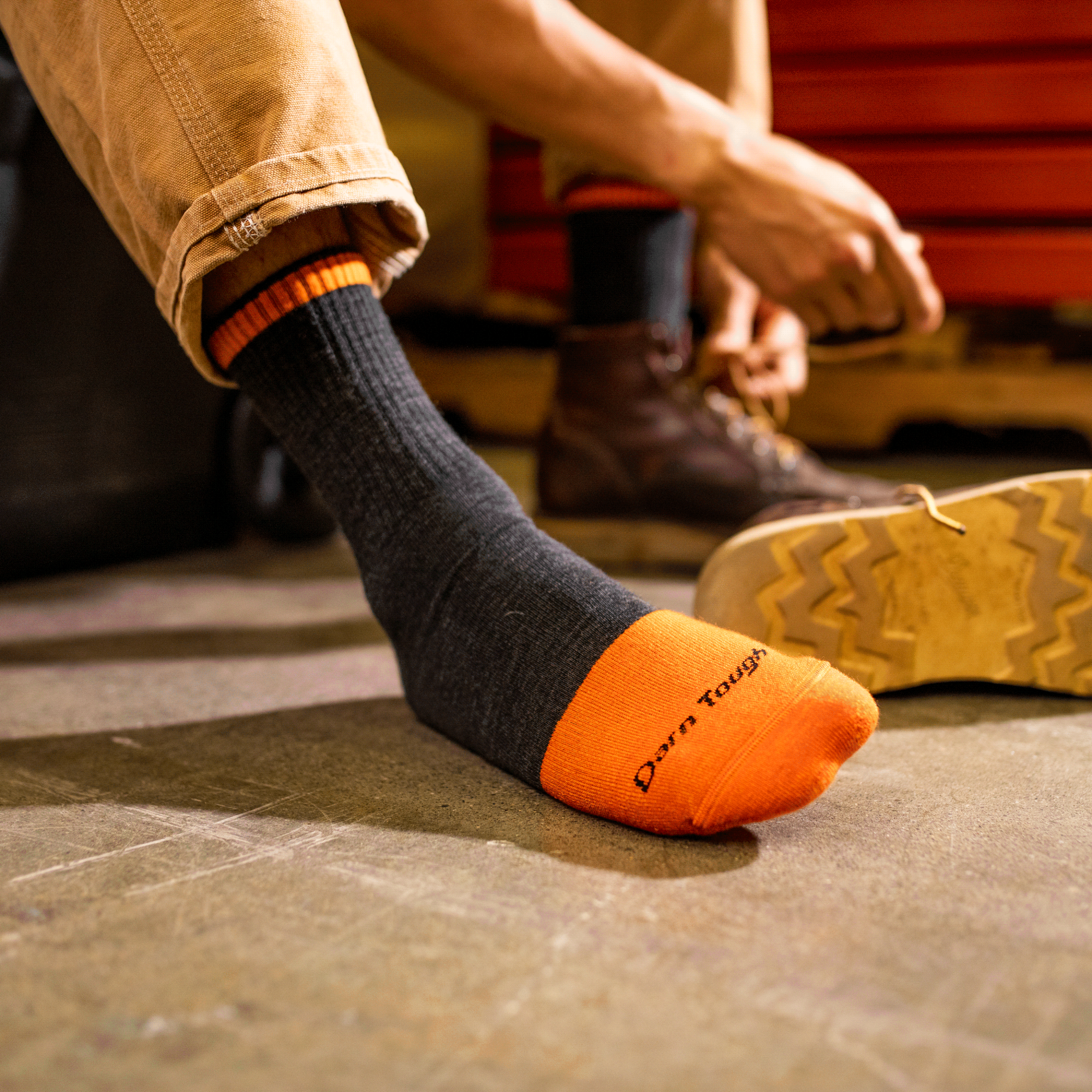 Men's Steely Micro Crew Midweight Work Socks - Image 9