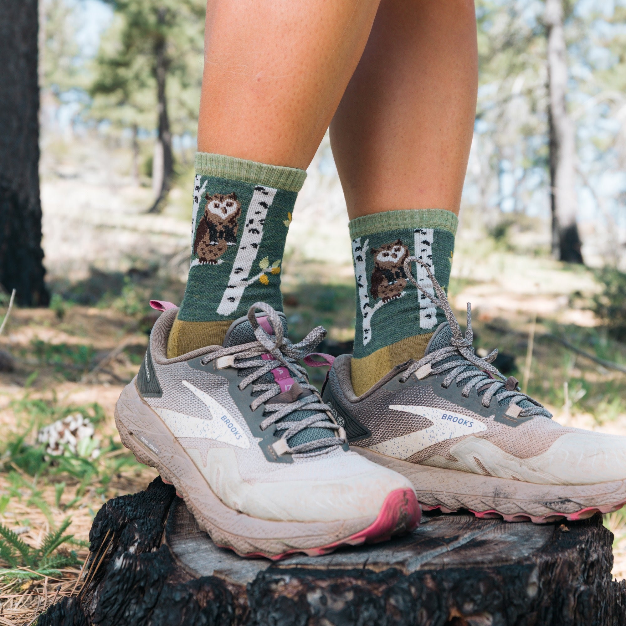 Women's Critter Club Micro Crew Lightweight Hiking Socks - Image 2