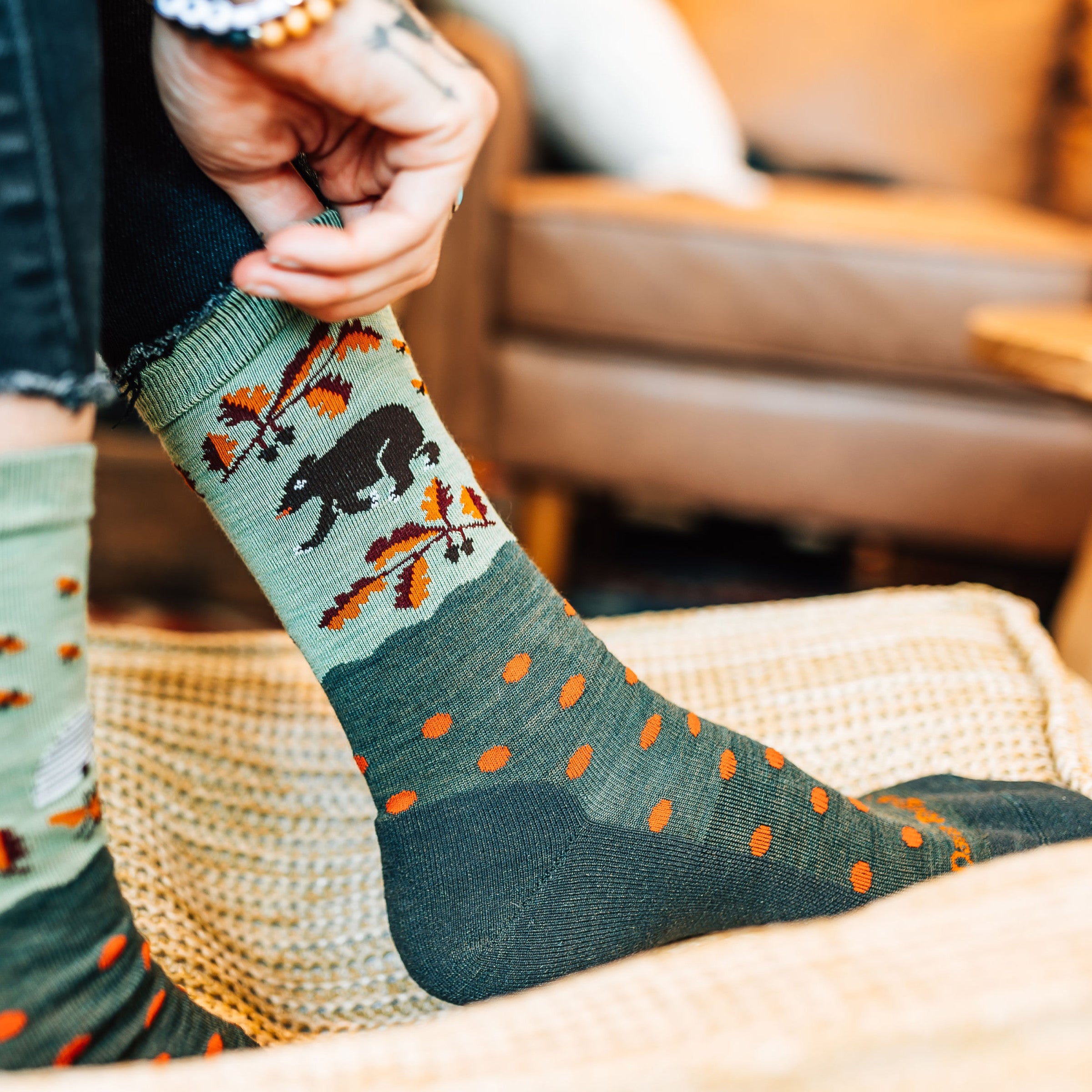 Women's Wild Life Crew Lightweight Lifestyle Socks - Image 8