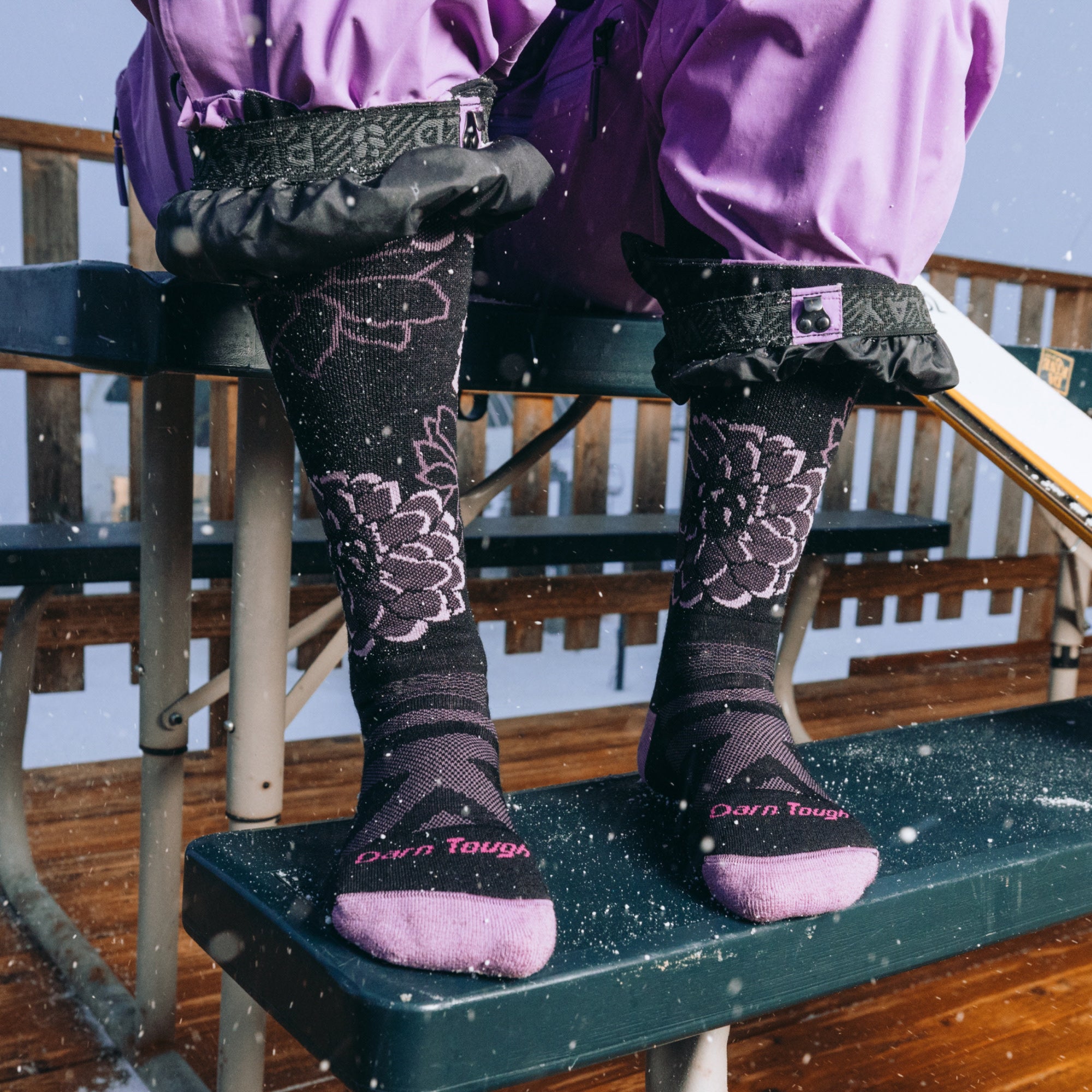 Women's Dahlia Over-the-Calf Midweight Ski & Snowboard Socks - Image 2