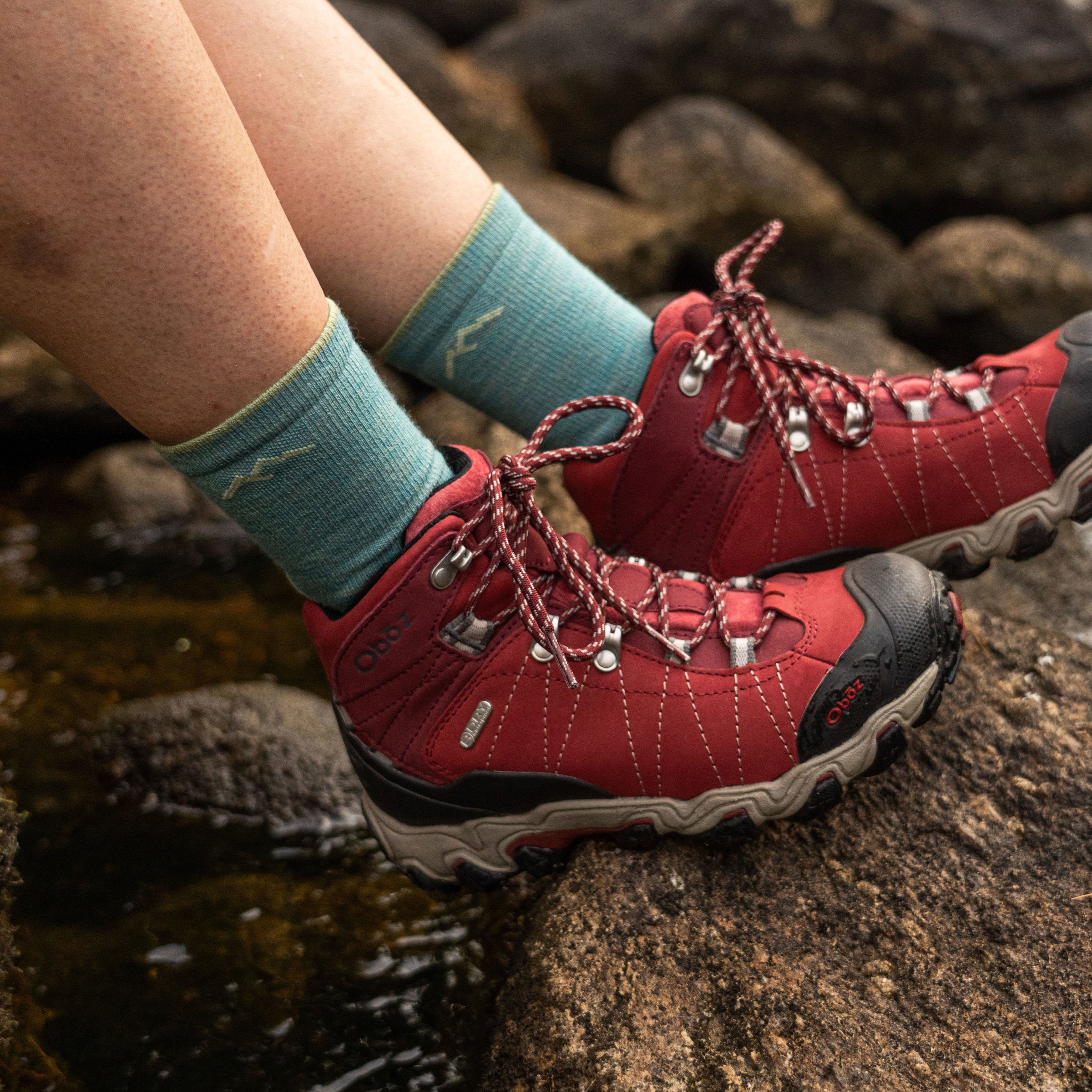 Women's Light Hiker Micro Crew Lightweight Hiking Socks - Image 10