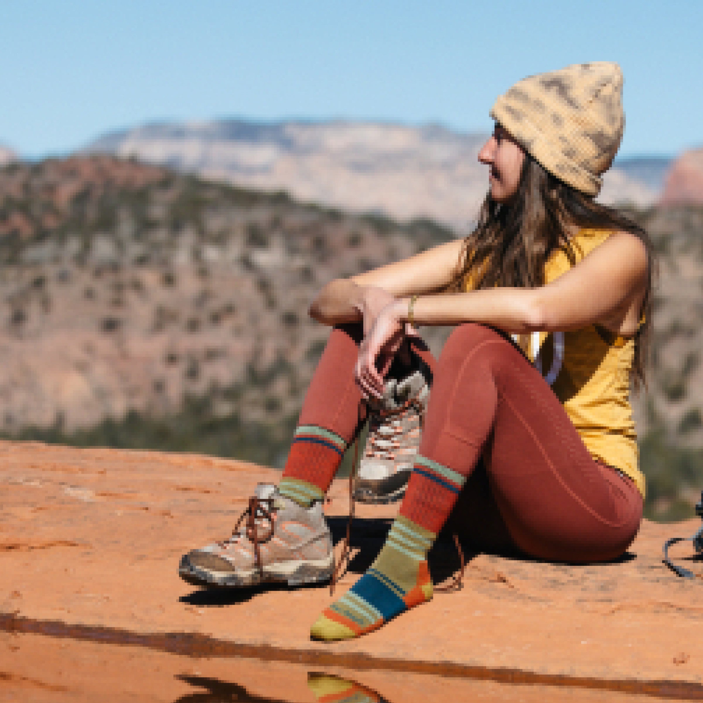 Women's Her Spur Boot Lightweight Hiking Socks- Last Chance - Image 5