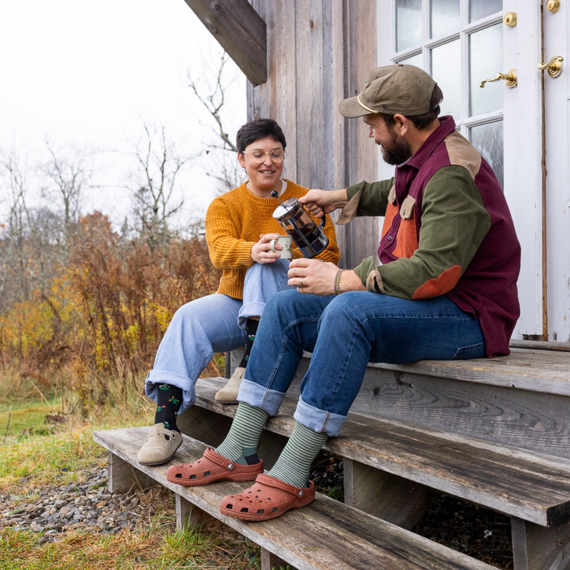 Men's Microstripe Crew Lightweight Lifestyle Socks - Image 8