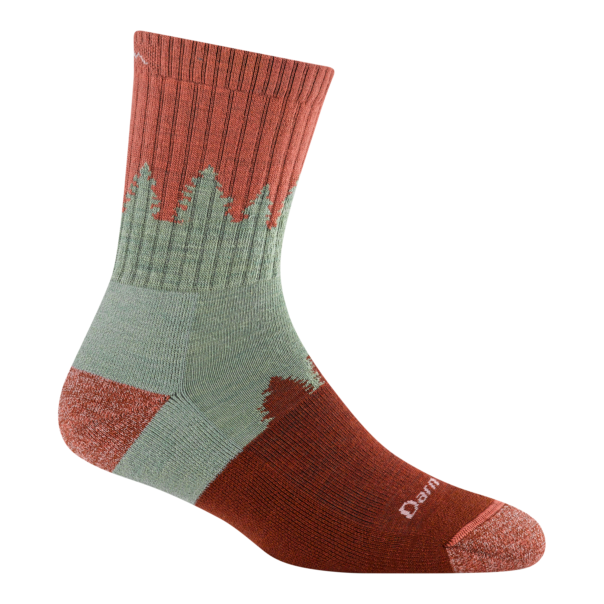 Women's Treeline Micro Crew Midweight Hiking Socks - Image 2