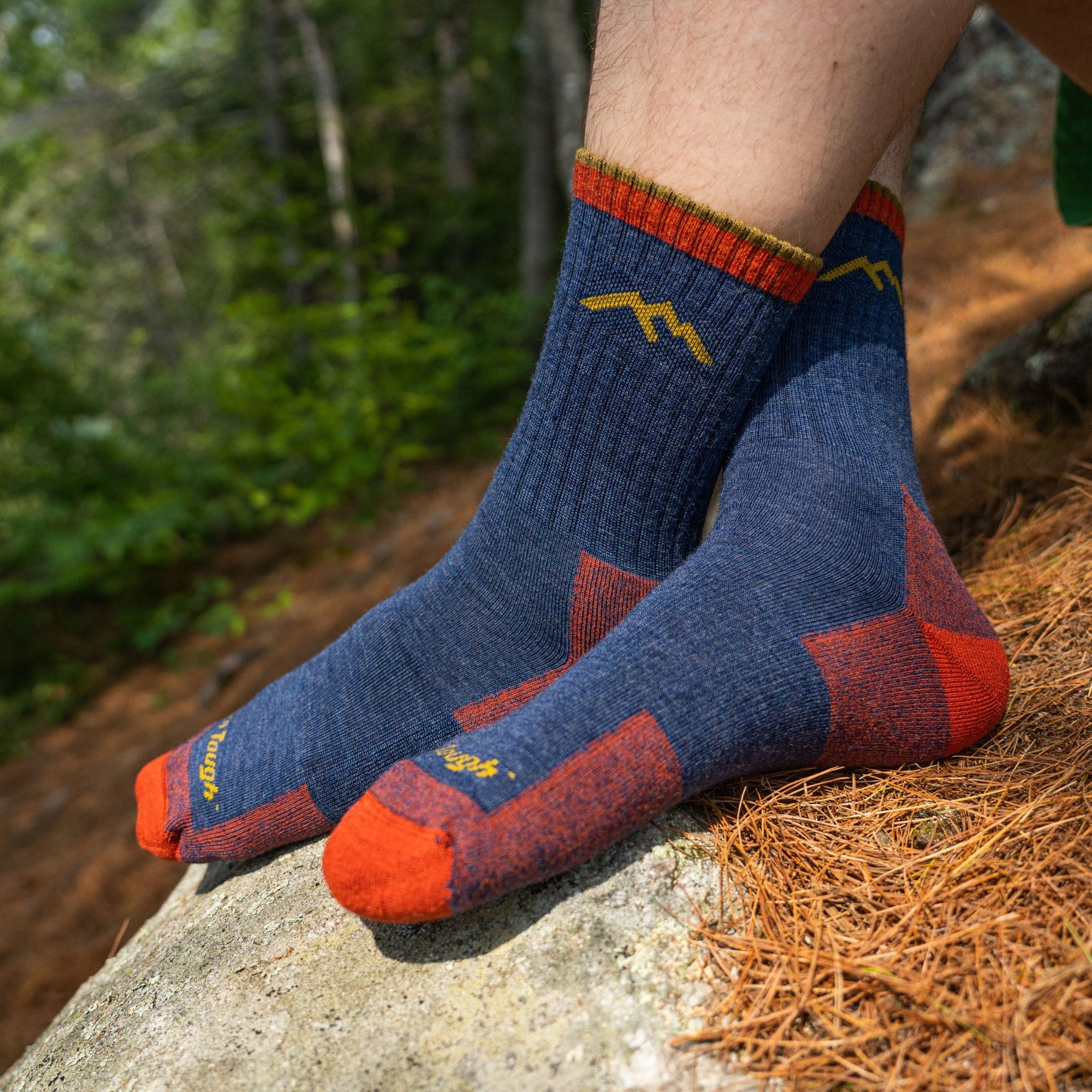 Men's and Women's Hiker Micro Crew 2-Pack Hiking Socks - Image 8